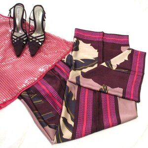 NINE WEST PLUM BANANIA TROPICAL TROUSERS – SIZE S – NWT